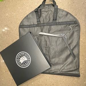 Canada Goose garment bag, box & hanger